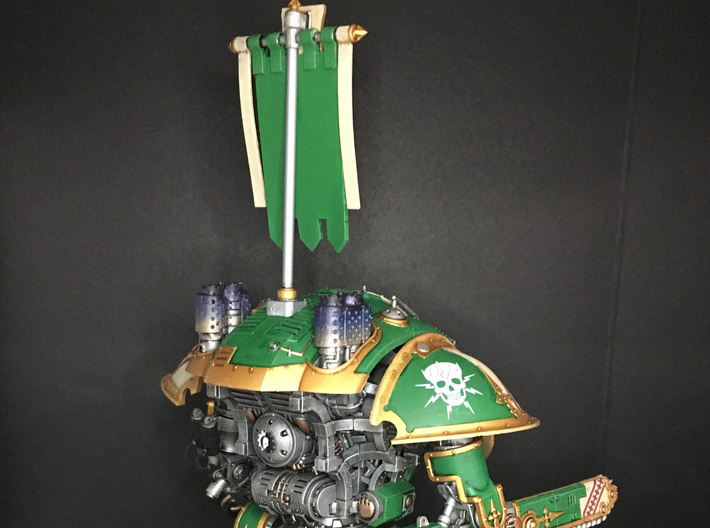 Knight Large Banner 2.0 3d printed 