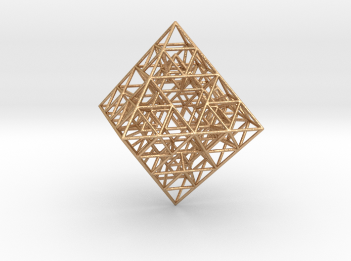 Sierpinski Octahedral Prism 5 cm. 3d printed 