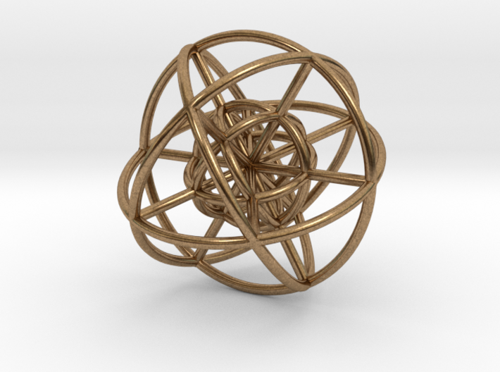 8Cubeoctahedral Sphere Inside Sphere 48x2mm 3d printed