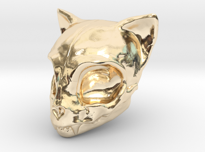 Cat Skull 3d printed