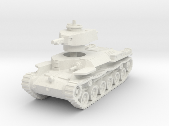 Chi-Ha Tank 1/100 3d printed