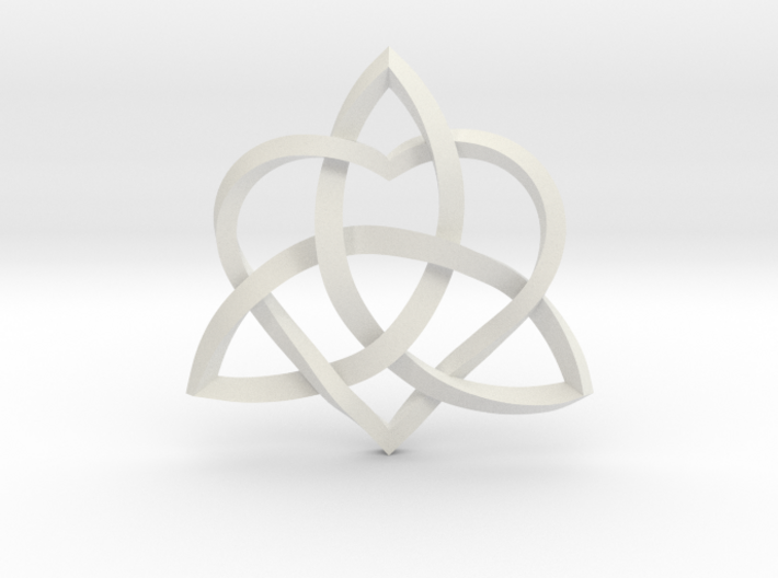 Infinity Love pendant-Twisted 1.5&quot; 3d printed