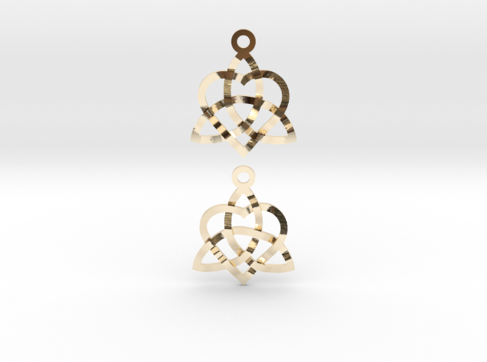 Infinity Love Earrings 3d printed