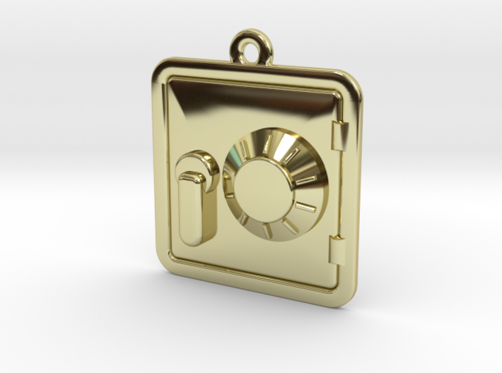 Engraveable Pendant of a Dial Safe ~~Type-1 3d printed