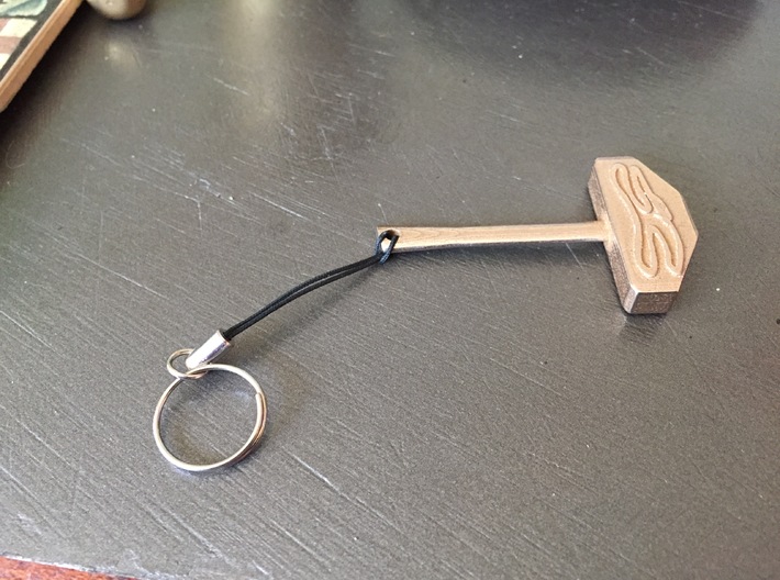 Thor's Hammer pendent  3d printed Thor's Hammer (keyring attachment not included)