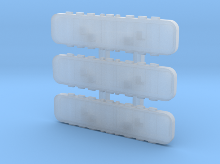 1/87 Light Bars for the generic chassis 3d printed