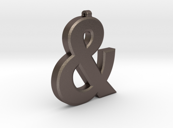 Ampersand Pendant 3d printed
