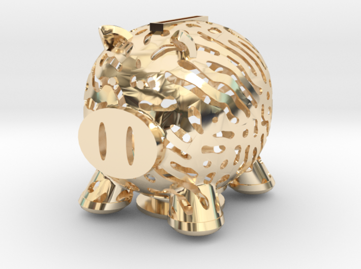 Nature Made Piggy Bank 3d printed