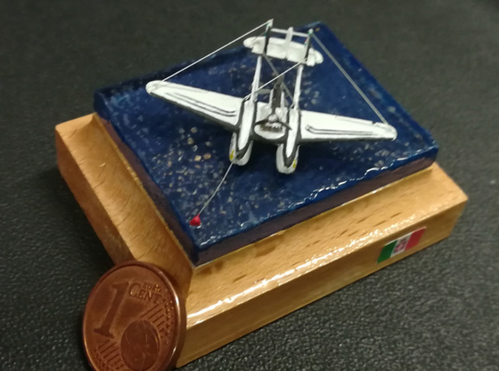 Savoia Marchetti S.55X 3d printed What you can do with this kit (coin, sea and wooden frame not included)