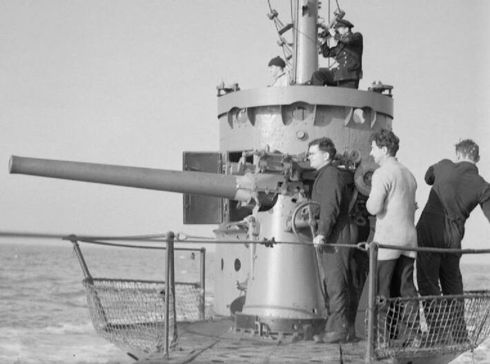 1/72 HMS 12 pdr 3''/45 Cal Gun 3d printed 