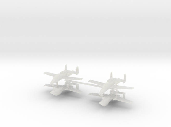 1/700 Two-Seater A-10 Thunderbolt II (Unarmed) (x4 3d printed
