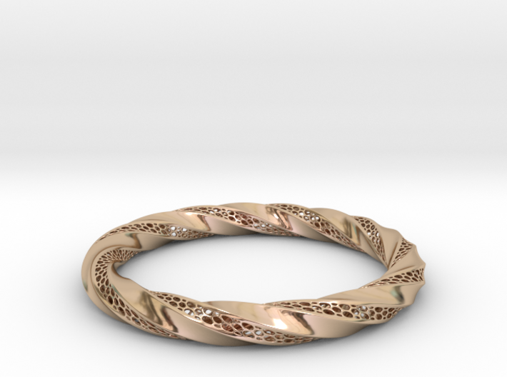 Torus Modern Form Bracelet 3d printed