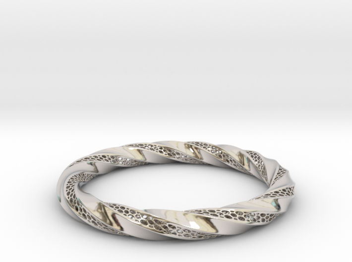 Torus Modern Form Bracelet 3d printed