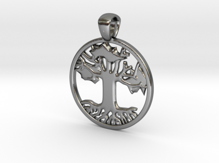 Tree of Hope/Life Pendant (.75 inches) 3d printed