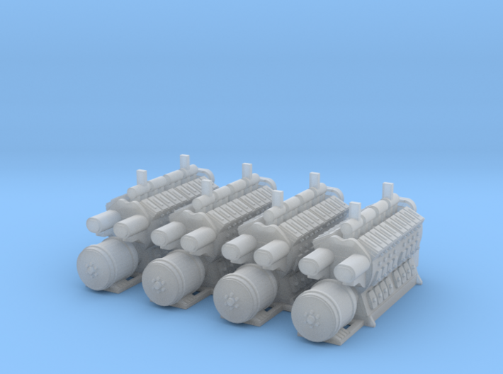 4 EMD 567Prime movers Z scale 3d printed 4 Prime Movers 567 Z scale