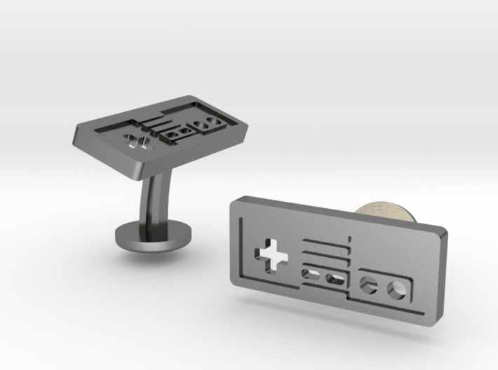 Nintendo NES Cufflinks 3d printed