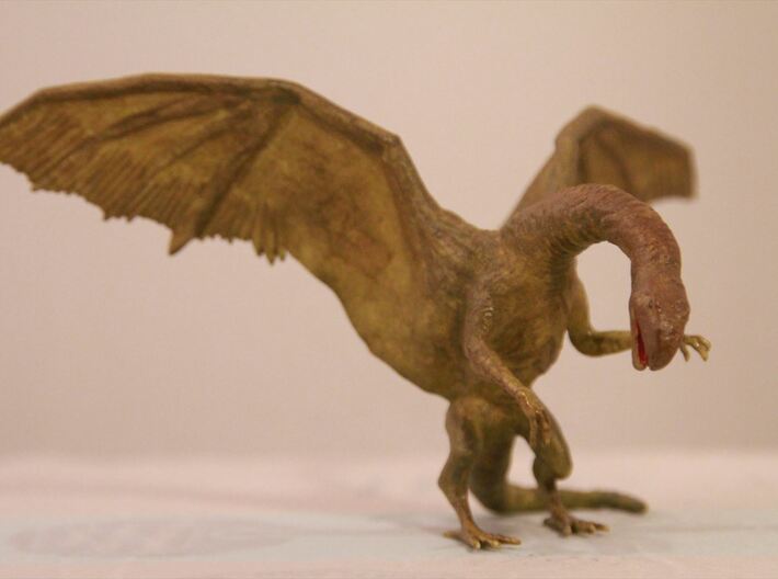 Q: The Winged Serpent 3d printed this is an example , the product will be simple white PLA