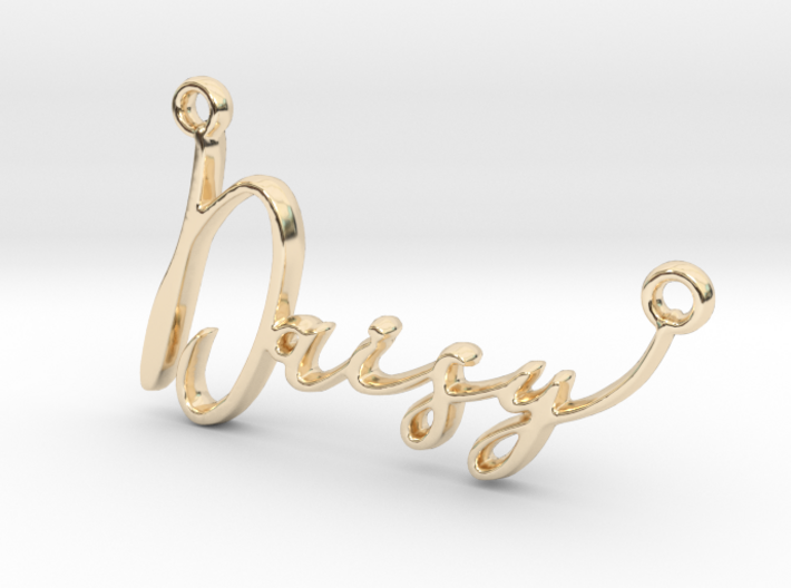 Daisy First Name Pendant 3d printed
