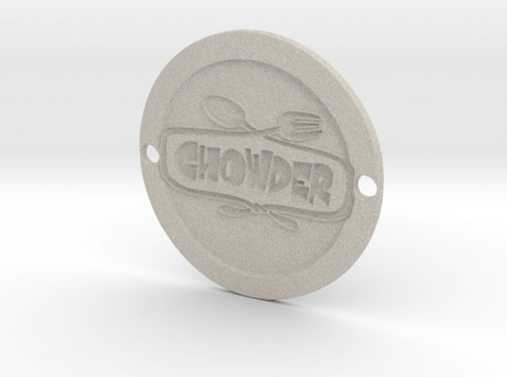 Chowder Sideplate 3d printed