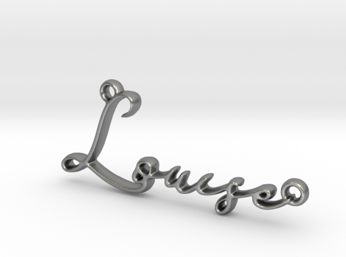 Louise First Name Pendant 3d printed