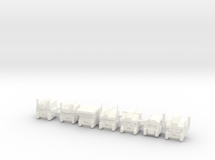 Heads for Trainbot Kreons (Set 2 of 2) 3d printed