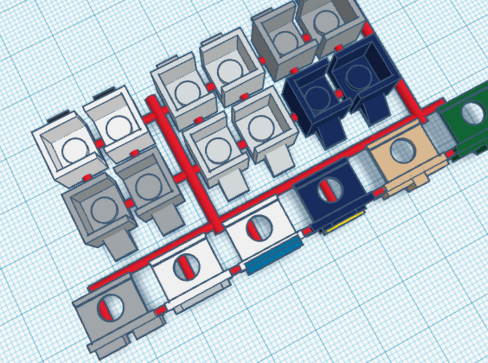 Armor for Trainbot Kreons (Set 1 of 2) 3d printed Color Design