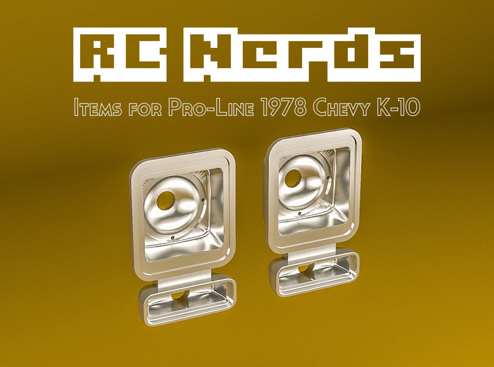 RCN228 LIght bezels for Chevy K-10 Pro-Line 3d printed