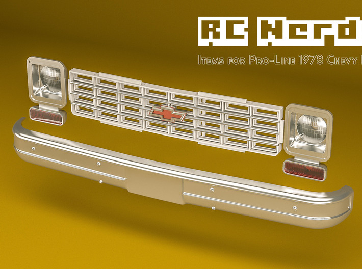 RCN229 Light lenses for Chevy K-10 Pro-LIne 3d printed 