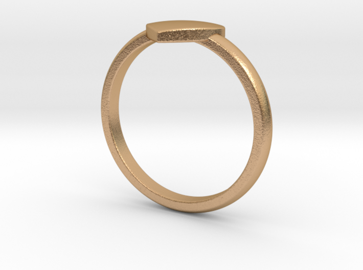 Simple heart ring 3d printed