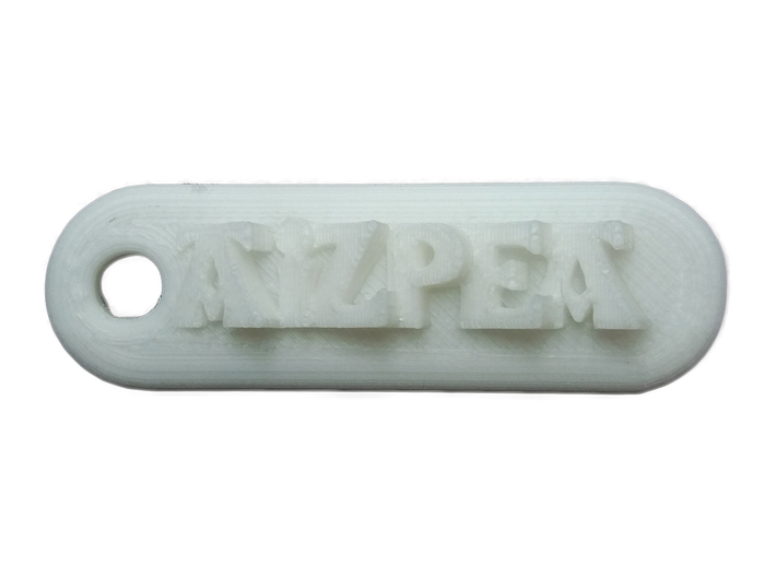 AIZPEA Personalized keychain embossed letters 3d printed 