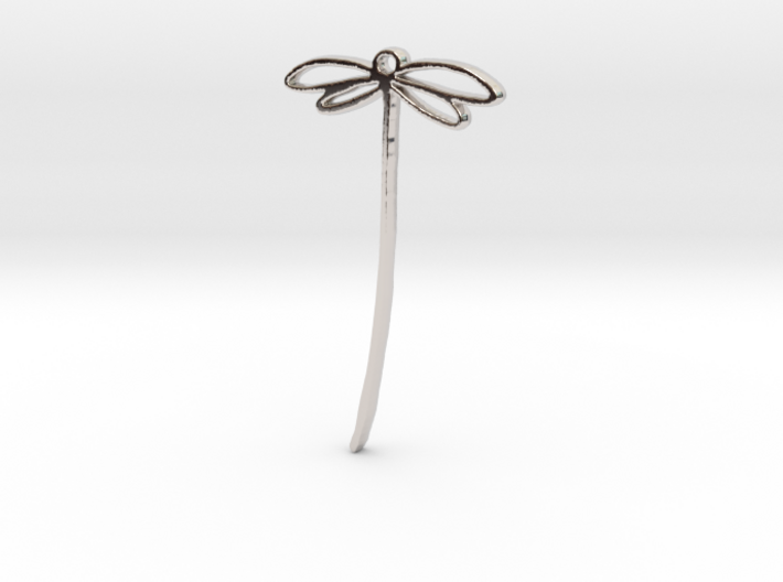 Abstract Dragonfly - Pendant, Keychain, Ornament, 3d printed