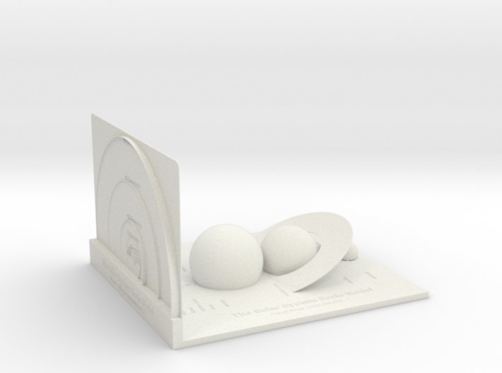 The Solar System Scale Model (Unpainted) 3d printed 