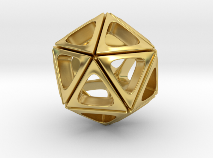 Icosahedron Pendant Type A 3d printed