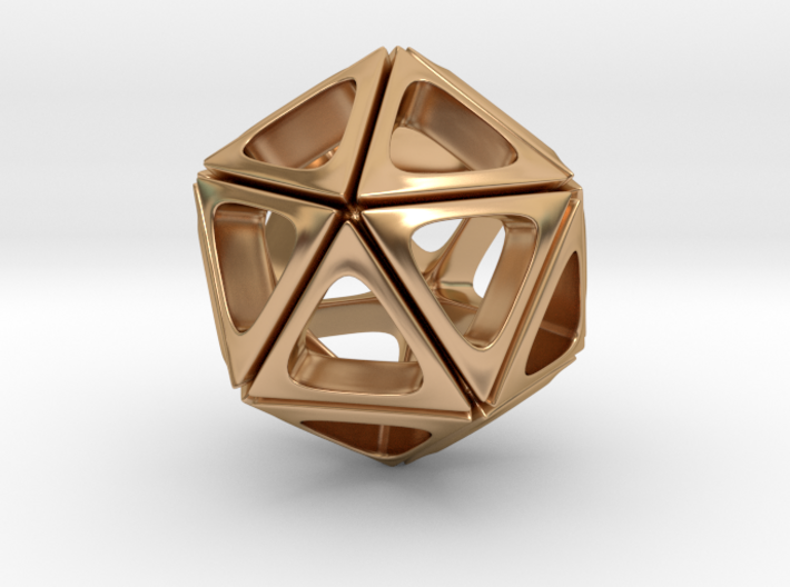 Icosahedron Pendant Type A 3d printed