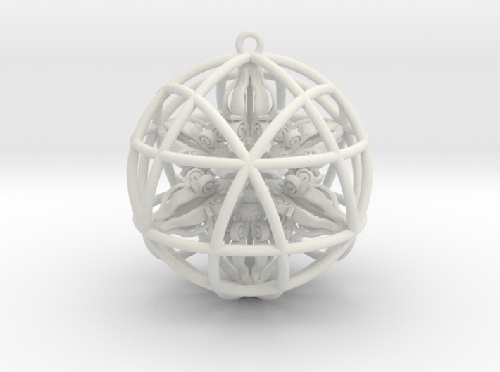 Star Tetrasphere with Nested Octuple Dorje 2&quot; 3d printed