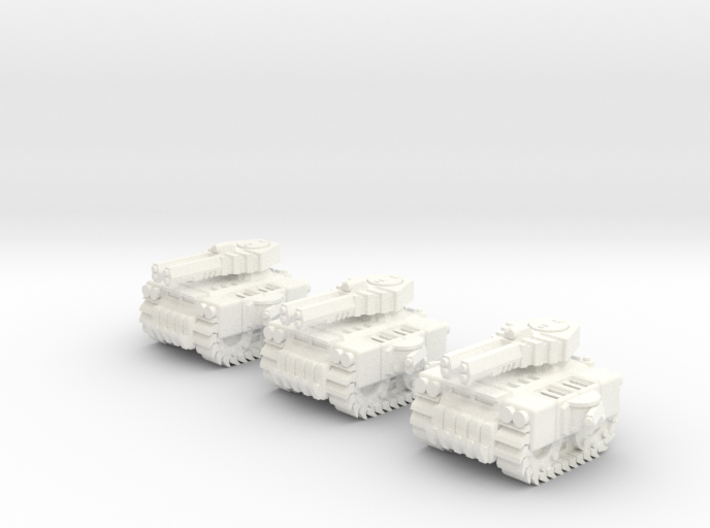 6mm - Spike All Terrain Tracked Tank 3d printed