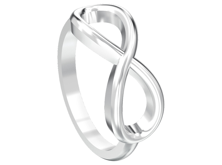 Simple infinity ring 3d printed