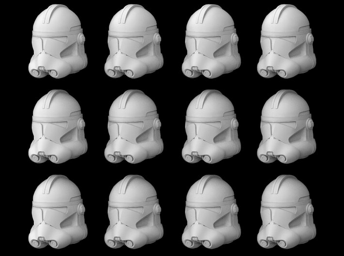 (Legion) 12x Clone Trooper Phase 2 Helmets 3d printed