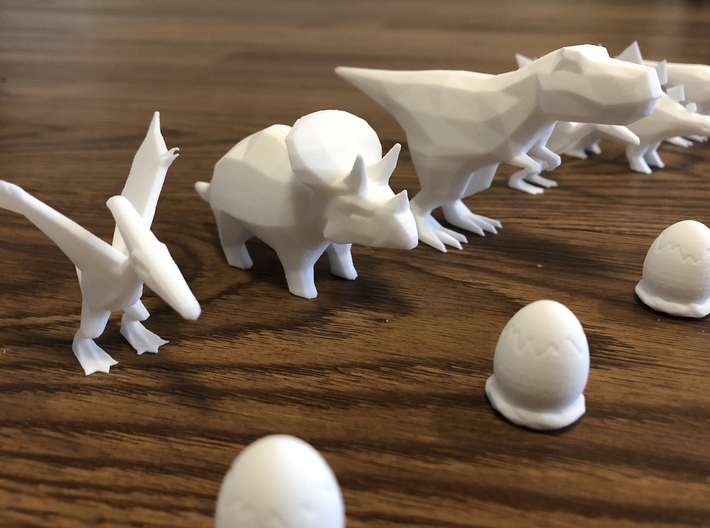 dinosaur chess peices for 3 d shape for printerr