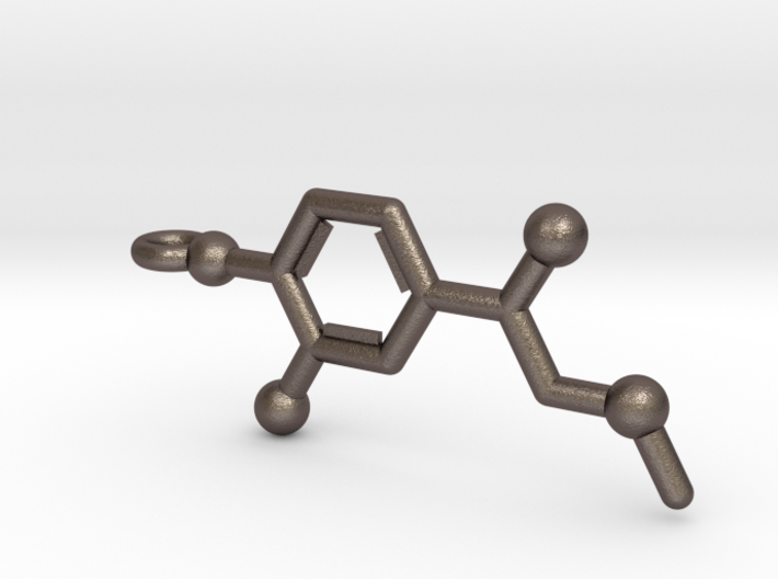 Adrenaline Molecule Key Chain 3d printed