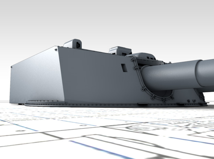 1/200 SMS Von Der Tann 28cm/45 (11") SK L/45 Guns 3d printed 3d render showing product detail