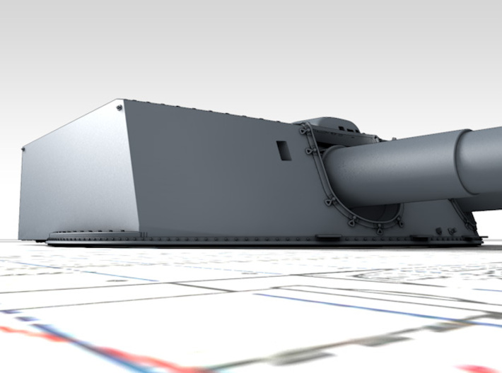 1/150 SMS Nassau 28cm/45 (11") SK L/45 Guns x6 3d printed 3d render showing product detail