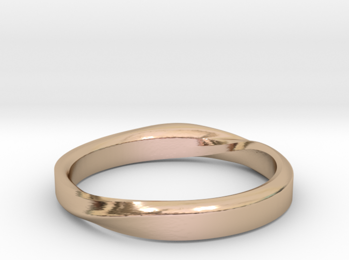 Simple Ring T1 - A twist series 3d printed Simple Ring