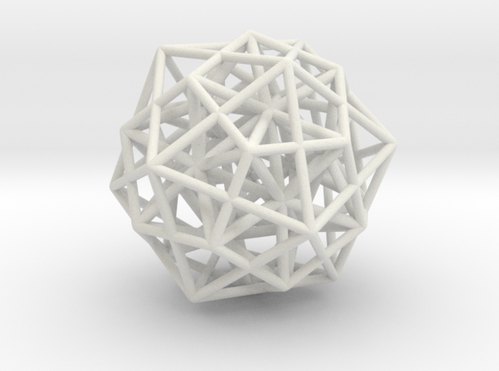 Icosa/Dodeca Combo w/nested Stellated Icosahedron 3d printed