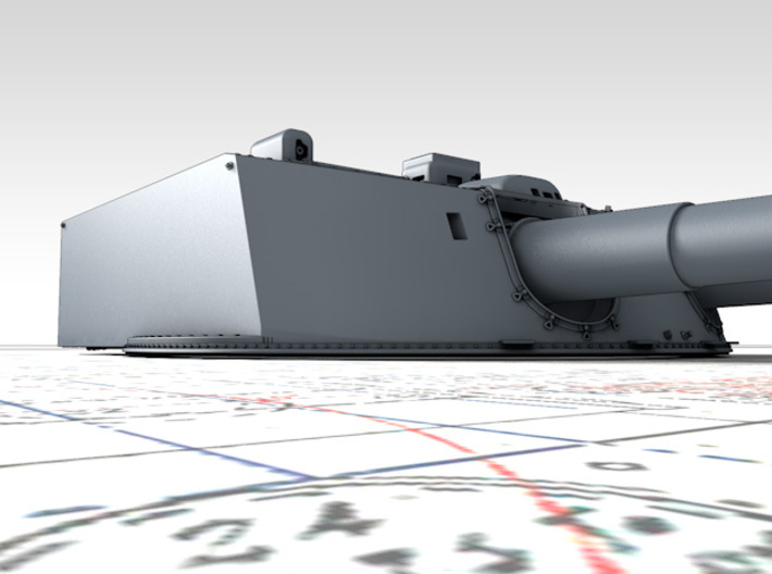 1/600 Moltke Class 28cm/50 (11") SK L/50 Guns x5 3d printed 3d render showing product detail
