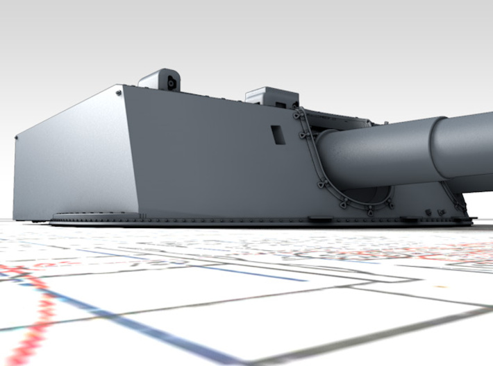 1/700 SMS Seydlitz 28cm/50 (11") SK L/50 Guns x5 3d printed 3d render showing product detail
