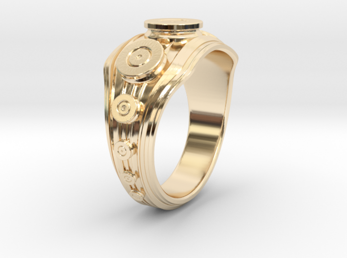 Bullet Ring Size 10 3d printed 