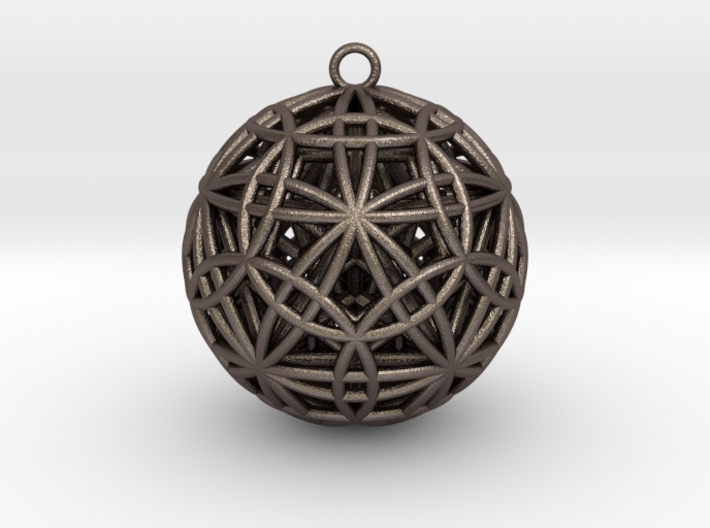 IcosaDodeca w/ Nested Great Dodeca/Dodeca Pendant 3d printed