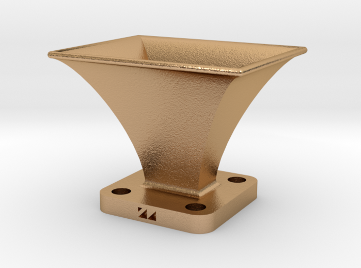 Tapered Horn Antenna - WR28 3d printed Bronze or Brass Recommended for Lowest Loss