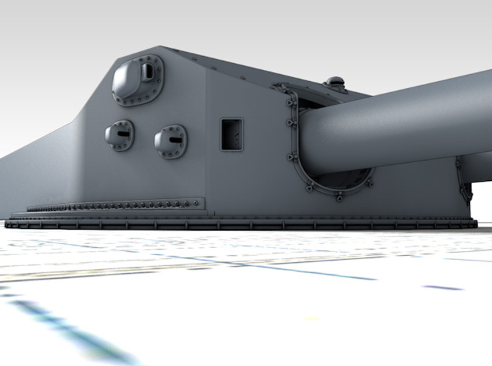 1/192 Bayern Class 38cm/45 (14.96") SK L/45 Guns 3d printed 3d render showing product detail